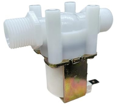 Elettrovalvola con filettatura maschio da 3/8 220 V CC 12 V 24 V Valvola di controllo dell'acqua Interruttore di controllo normalmente chiuso Valvola dell'acqua normalmente aperta(24V_NORMALLY CLOSED