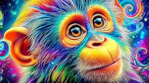 gorilla 1000 Piece Jigsaw Puzzles for Adults Family Challenge Toys Jigsaw Puzzle Home Decors for Adults Gifts 38x26cm/1000pcs