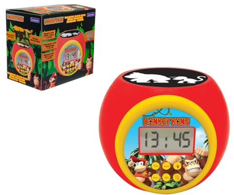 Lexibook, Projektionswecker Donkey Kong mit Timer, RL977DK