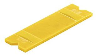 GLUSKE Bremsklötze 100 x 30 x 4 mm, aus Kunststoff gelb, 1000 Stück | Unterlegkeile - Distanzplättchen