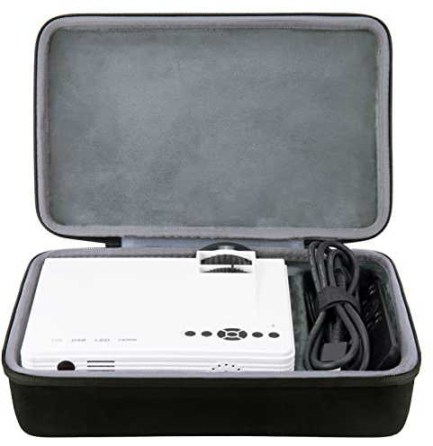 co2CREA Hard Case Replacement for AuKing Projector 2024 Upgraded Mini Projector 7500 lumens Multimedia Home Theater Video Projector