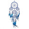 Pink Pineapple Dreamcatcher mit Federn und Silber Perlen: Handgemachter Traumfänger Vielen Farben Erhältlich - Kleine Traumfanger Mit 12 cm Durchmesser und 35 cm Lang (Königsblau)