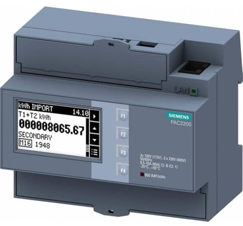 Siemens 7KM2200-2EA40-1JA1 Digitales Hutschienenmessgerät