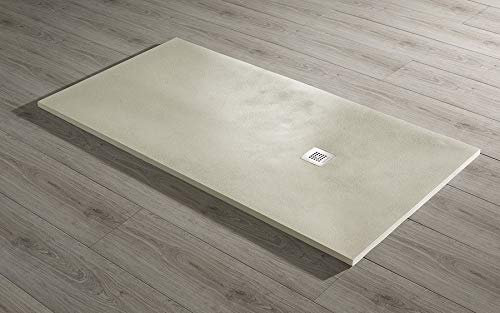 Duschwanne ultraslim Mod. Beton 80x120 Ablauf 38.4 l/min