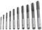 Metric Chucking Reamer Set, 10pcs HSS H7 Straight Flute Reamer Machine Cutter 3/4/5/6/7/8/9/10/11/12mm
