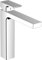 hansgrohe Waschtischarmatur Vernis Shape, Wasserhahn Bad mit Auslauf Höhe 190 mm, mit Zugstange, Badarmatur wassersparend, Chrom