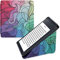 kwmobile Coque liseuse Compatible avec Kobo Libra 2 - Coque étui de Protection à Rabat en Simili Cuir - Fuchsia-Bleu-Vert