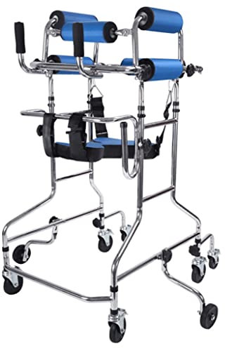 BBZY Verstellbarer Standard-Gehwagen für Senioren mit Sitz und geschäumter Achselstütze Rollator-Gehhilfe mit einer Tragfähigkeit von bis zu 330 Pfund