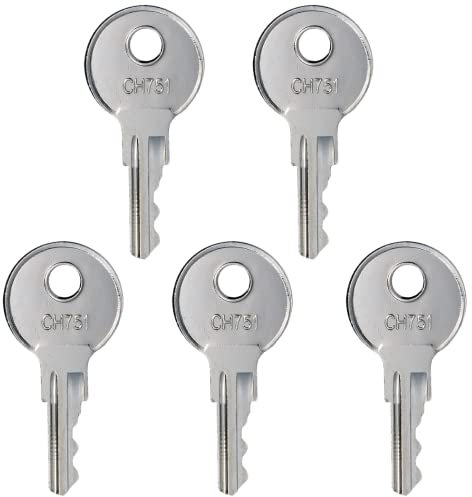 5 pièces RV remplacement bagages porte clé Ch751 remorque camping-car compartiment porte trappe clé CH 751 RV Standard clé ensemble