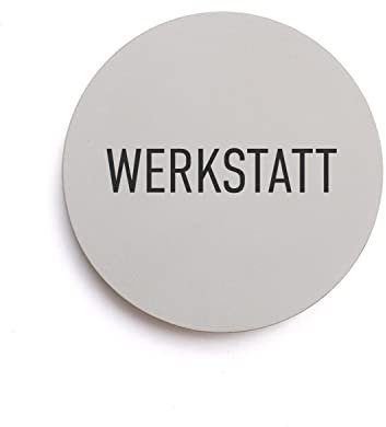 Hinweisschilder aus Beton (Werkstatt)