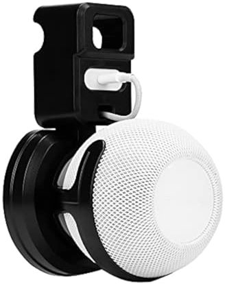 Aokicase For Apple Homepod Mini Wall Mount Stand, No Screws Required, Smart Home Speaker Accessory Rack, Save Space for Kitchen, Bathroom and Bedroom (Apple Homepod Mini, White)