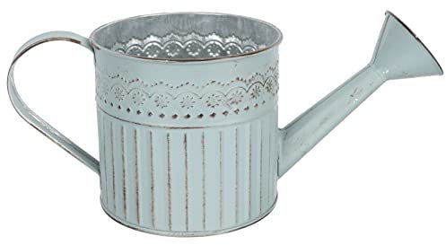Yardwe Blumeneimer Aus Zinn Vintage Vase Aus Metall Antike Schäbige Vasen Blumenvase Aus Verzinktem Metall Topf Shabby Vintage Vase Gießkanne Eisen Sprühwasser Aus Metall