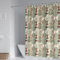 Duschvorhang Badewanne, Duschvorhang Lang Mehrfarbig Polyester Cello und Violinmuster Duschvorhang für Männer 165X180cm