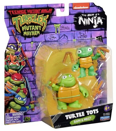 Teenage Mutant Ninja Turtles Turtle Tots Figur 2 Pack Michelangelo und Raphael