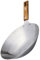 ABOOFAN Plancha En Acier Inoxydable Poêle En Acier Inoxydable Poêle Wok Résistante à L'usure Wok De Cuisine Poêle Wok Robuste Casserole De Les Jours Sauteuse Manche En Bois Portable