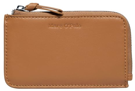 Marc O'Polo Leder Kartenetui Florica Zip Wallet True Camel braun
