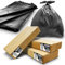 RE-GEN Lot de 600 sacs poubelle en polyéthylène recyclé Noir 70 l 5 kg