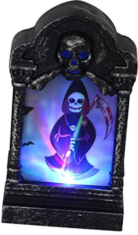 Gadpiparty Schaffen Sie Eine Gruselige Atmosphäre 4er-pack Grabsteinlampen Im Geister- -kürbis-schloss-stil Halloween-dekorlichter