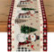 BSITSSS Schneemann Weihnachten Tischläufer, Weihnachtsbaum Tischläufer Weihnachten, Weihnachts Tischläufer Schneeflocken, Tischläufer Weihnachten Modern,Mode Table Runner Christmas,33x180cm