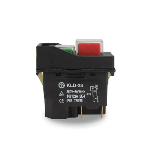 KLD-28A KLD-28 ersetzen for KJD17A Elektromagnetische Starter Push Button Schalter Maschine Werkzeug Ausrüstung Wasserdicht Sicherheit schalter(KLD-28 4pins)