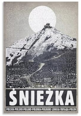 QZFNCOYU Silvka Polnisches Vintage-Kunstposter auf Leinwand, Poster, Wandkunst, Dekordruck, Bild Gemälde für Wohnzimmer, Schlafzimmer, Dekoration, 20 x 30 cm