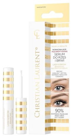 Christian Laurent Pour La Beauté - Stärkendes Multipetid-Serum für Wimpern und Augenbrauen - Stimuliert Wachstum & Dichte, 4 ml