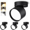 GeyouLux 3CCT LED Aufbauspot Schwenkbar Ø82×80mm Deckenspots Schwarz Aufbaustrahler Flach inkl. 7W 800LM GX53 LED Leuchtmittel Aufbauleuchte Deckenleuchte Aufputz Spots 230V Rund 4 Stück