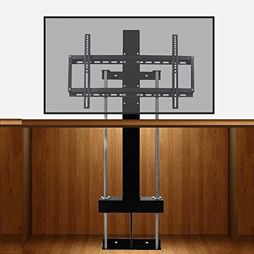 Electric TV Lift Stand for 37 75 Inch Flat TVs Hidden in Cabinet Remote Control Switch Design Holds up to 75kg