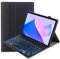 leleyo Cover tastiera retroilluminata per Samsung Galaxy Tab A 10.1 (T510/T515) Custodia tastiera wireless magnetica rimovibile QWERTY per Tab A 10.1 (T510/T515), Nero