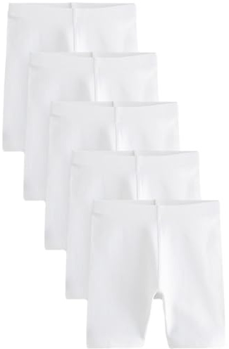 NEXT Mädchen Stretch-Radlershorts, 5er-Pack, längere Länge