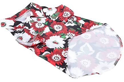 SEWOART Sommer-hundeshirt Aus Baumwolle Mit Hawaii-Motiv Haustierkleidung Für Strand Alltag Und Reisen Schweißabsorbierend Und Atmungsaktiv