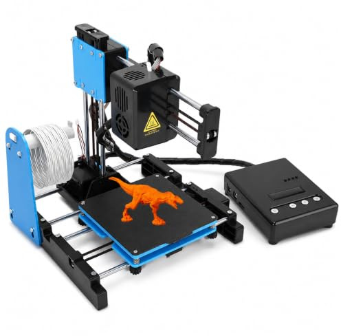 Ouitble Mini 3D Drucker für Anfänger 10-40mm/s 3D-Druckmaschinen mit 1,75 Mm PLA Filament, 3D-Drucker mit 1-klick, Abnehmbare Magnetische Bauplatte, Druckgröße100x100x100mm