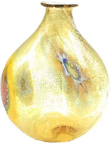 Vinciprova Le Gemme di Venezia Botella Colección Cristal de Murano MURRINA Hoja Dorado Made in Italy