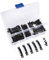 TIMESETL 100 Piezas Colgador Cuadros con 200 Tornillos Colgador Fotos Sierra No Más Clavos con Caja Plastica Ganchos Colgador Pared Para Cuelga Ganchos Durable para Colgar Pared con Caja