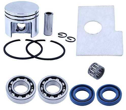 Haishine Motorkolben Kurbelwelle Wellendichtring Lager Luftfiltersatz für Stihl MS180 MS 180 018 Kettensäge Ersatzteile 38mm