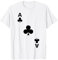 Kartenspiel Kreuz As Spielkarte Karte Karneval Party Kostüm T-Shirt