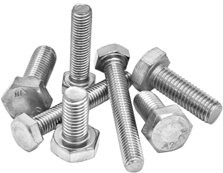 Sechskantschrauben/Maschinenschrauben DIN 933 Edelstahl V2A M5/M6/M8 // EHK-Verbindungstechnik (M5x20 10 St.)