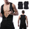 Herren Fitness ärmellos, Herren Taillentrainer Shapewear Waist Trainer Neopren Saunaweste Sauna Körperformer Fatburner Abnehmen Shapewear