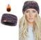 Winter Knitted Headband for Women – Soft Warm Crochet Braided Ear Warmer, Cozy & Stylish for Cold Weather, Perfect for Ponytails – Multiple Colors