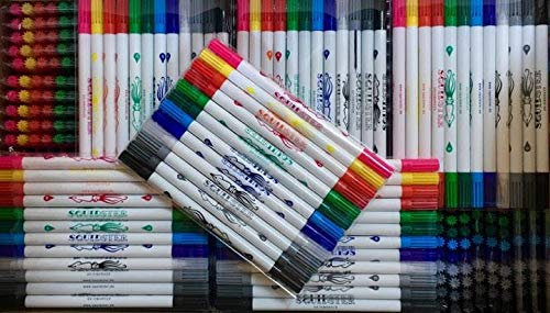 Squidster Tattoo-Stift zum Anzeichnen - unsteriles SET (11 Farben + 1 Farbkiller)