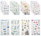Firtink 288 Stück Scrapbook-Aufkleber, inspirierende und motivierende Aufkleber, Washi-Blumen, Pflanzen, Tiere, Aufkleber, niedlich, wasserdicht, Computer, Wasserflasche und Hydro-Flasche