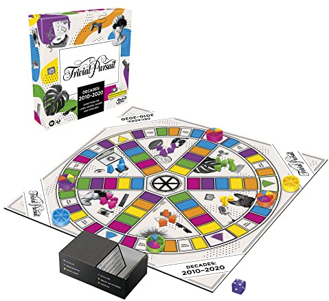 Hasbro Gaming Trivial Pursuit Decades 2010 to 2020 Board Game for Adults and Teens, Pop Culture Trivia Game, Ages 16 and Up