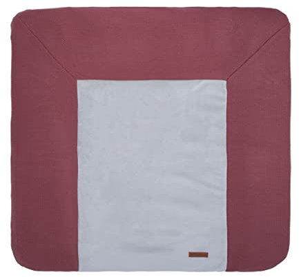 Baby's Only - Baby Wickelauflagenbezug - Bezug für Wickelauflage Classic - Strickbezug für Wickelunterlage - Aus Baumwolle - Stone Red - 75x85 cm