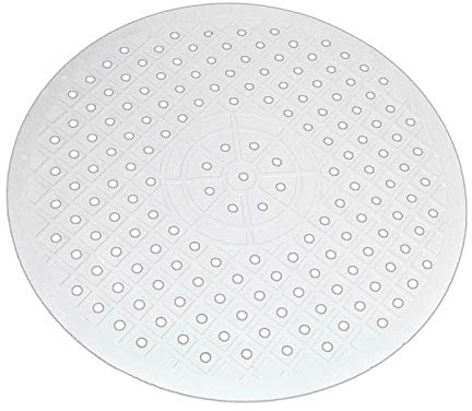 Faderr Sink Mat, Soft Rubber Sink Mat, Anti Slip Sink Protector Mat, Heat Insulation Dish Draining Mat, Drying Protector Kitchen Sink Mat, Sink Cushion Protection Mat (White, Round)