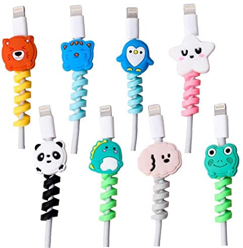 Zonster Cable Protector Cover Charger Data Cable Bracket Earphone Protector Cable Covering Line Cable Holder Cable Organizer Management, Blue