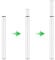 Dhouse Adjustable Table Legs 710-1100mm - Modern Style Metal Folding DIY Desk Legs for Breakfast Bar, Furniture, Dining, Coffee, Bar Tables - 60mm Diameter (White)