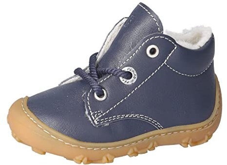 RICOSTA Jungen Winterstiefel Colin,Kinder Lauflernschuhe,WMS:Weit,Barfuß-Schuh,wasserdicht,Winterboots,Outdoor-Kinderschuhe,Nautic (180),26 EU