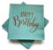 20 Servietten 'Happy Birthday' zum Geburtstag 33x33 cm - (salbei/kupfer)