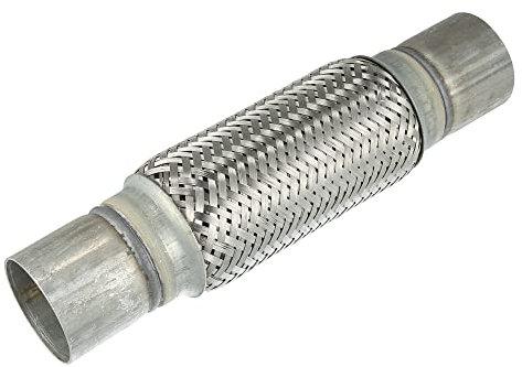 X AUTOHAUX Auto Flexrohr Auspuff mit Schweiß Verlängerungsrohr 60 x 300 mm