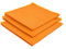 König & Söhne Premium Fensterputztücher | Streifenfrei | Fusselfrei | Putztücher ohne Putzmittel, nur mit Wasser reinigen | Orange | 3er Set 40cmx40cm (15,74 x 15,74)